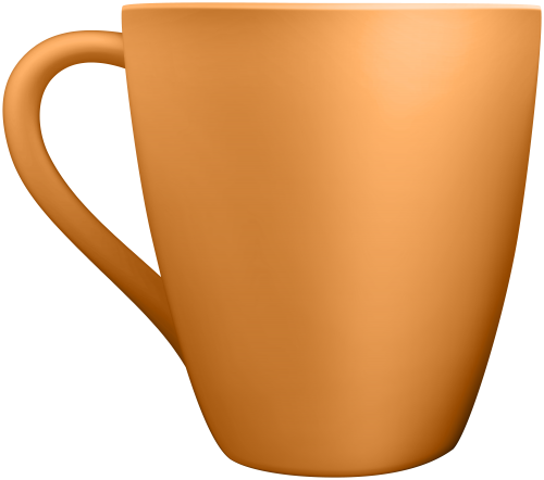 Orange Ceramic Mug Clip Art - High-quality PNG Clipart Image in cattegory Tableware PNG / Clipart from ClipartPNG.com