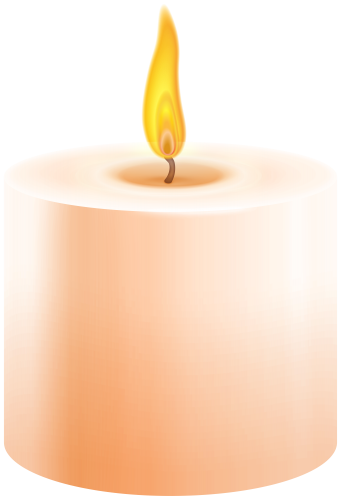 Orange Pillar Candle PNG Clip Art - High-quality PNG Clipart Image in cattegory Candles PNG / Clipart from ClipartPNG.com