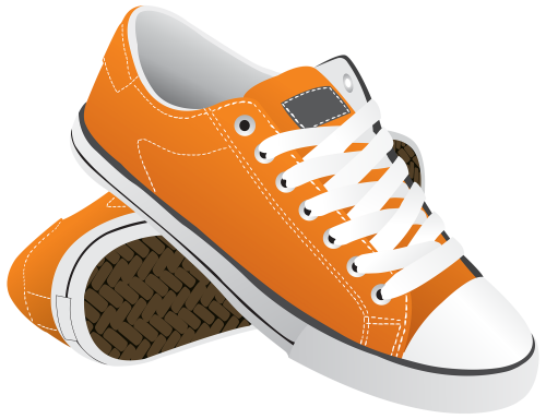 Orange Sneakers PNG Clipart - High-quality PNG Clipart Image in cattegory Shoes PNG / Clipart from ClipartPNG.com
