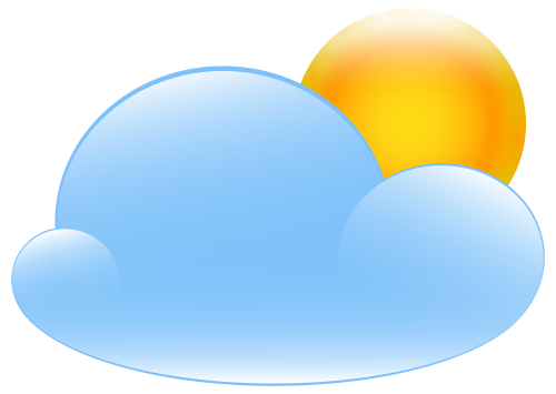 Partly Cloudy with Sun Weather Icon PNG Clip Art - High-quality PNG Clipart Image in cattegory Weather PNG / Clipart from ClipartPNG.com