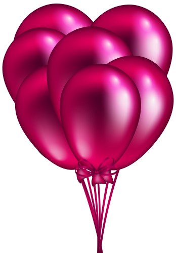 Pink Balloon Bunch PNG Clip Art - High-quality PNG Clipart Image in cattegory Balloons PNG / Clipart from ClipartPNG.com