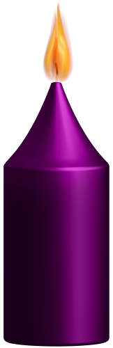 Purple Candle PNG Clip Art - High-quality PNG Clipart Image in cattegory Candles PNG / Clipart from ClipartPNG.com