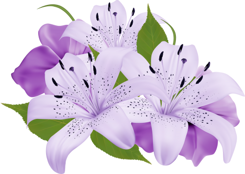 Purple Decorative Flowers PNG Clipart - High-quality PNG Clipart Image in cattegory Flowers PNG / Clipart from ClipartPNG.com