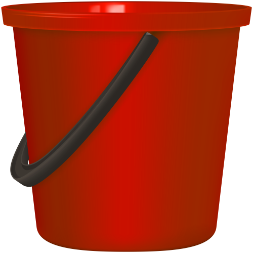 Red Bucket PNG Clip Art - High-quality PNG Clipart Image in cattegory Cleaning Tools PNG / Clipart from ClipartPNG.com