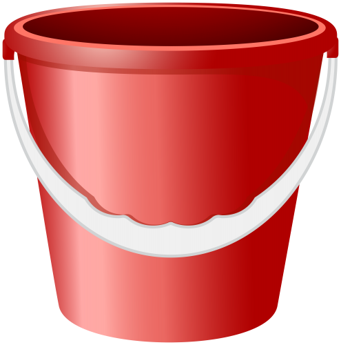 Red Bucket PNG Clip Art Image - High-quality PNG Clipart Image in cattegory Cleaning Tools PNG / Clipart from ClipartPNG.com