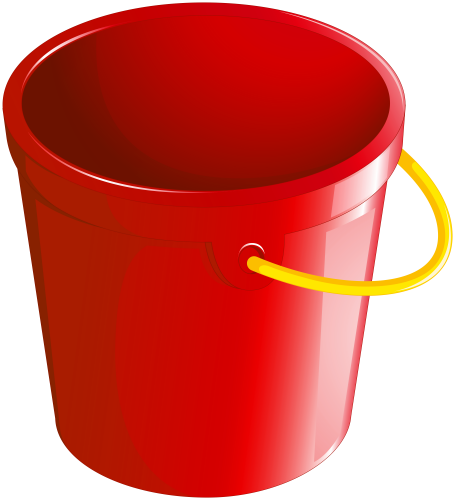 Red Bucket PNG Clipart - High-quality PNG Clipart Image in cattegory Cleaning Tools PNG / Clipart from ClipartPNG.com