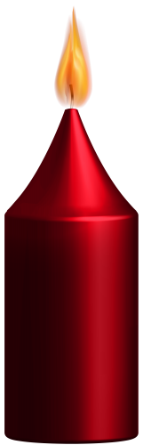 Red Candle PNG Clip Art - High-quality PNG Clipart Image in cattegory Candles PNG / Clipart from ClipartPNG.com