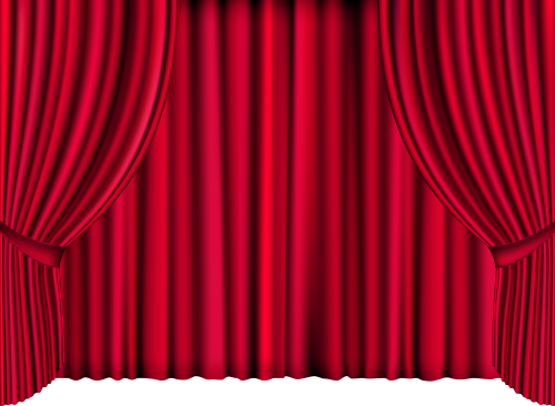 Red Curtains PNG Clip Art - High-quality PNG Clipart Image in cattegory Cinema PNG / Clipart from ClipartPNG.com