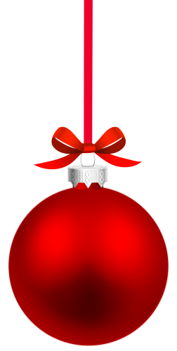 Red Hanging Christmas Ball PNG Clipart - High-quality PNG Clipart Image in cattegory Christmas PNG / Clipart from ClipartPNG.com