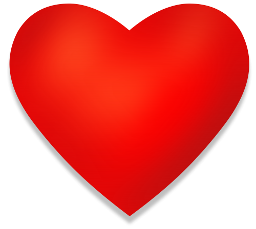 Red Heart with Shadow PNG Clipart - High-quality PNG Clipart Image in cattegory Hearts PNG / Clipart from ClipartPNG.com
