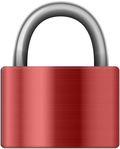 Red Iron Padlock PNG Clip Art - High-quality PNG Clipart Image in cattegory Lock PNG / Clipart from ClipartPNG.com
