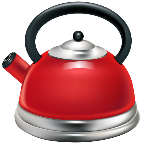 Red Kettle PNG Clipart - High-quality PNG Clipart Image in cattegory Cookware PNG / Clipart from ClipartPNG.com