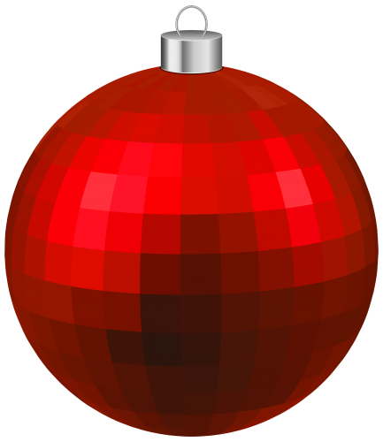 Red Modern Christmas Ball PNG Clipart - High-quality PNG Clipart Image in cattegory Christmas PNG / Clipart from ClipartPNG.com