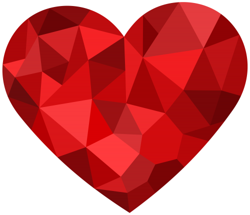 Red Mosaic Heart PNG Clipart - High-quality PNG Clipart Image in cattegory Hearts PNG / Clipart from ClipartPNG.com