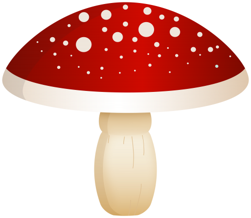 Red Mushroom With White Dots PNG Clip Art - High-quality PNG Clipart Image in cattegory Mushrooms PNG / Clipart from ClipartPNG.com