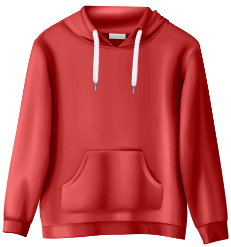 Red Sweatshirt PNG Clip Art - High-quality PNG Clipart Image in cattegory Clothing PNG / Clipart from ClipartPNG.com