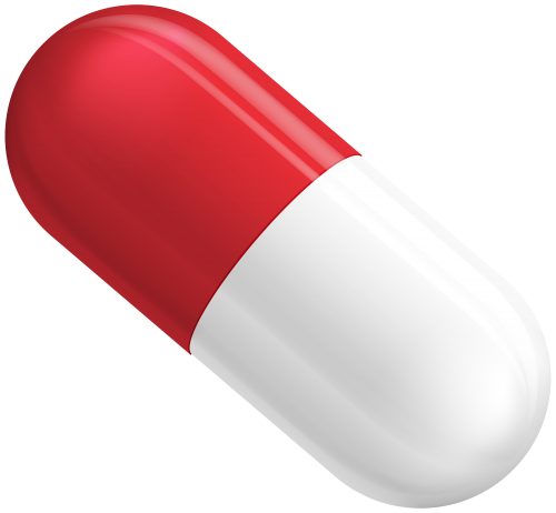 Red and White Pill Capsule PNG Clipart - High-quality PNG Clipart Image in cattegory Medicine PNG / Clipart from ClipartPNG.com