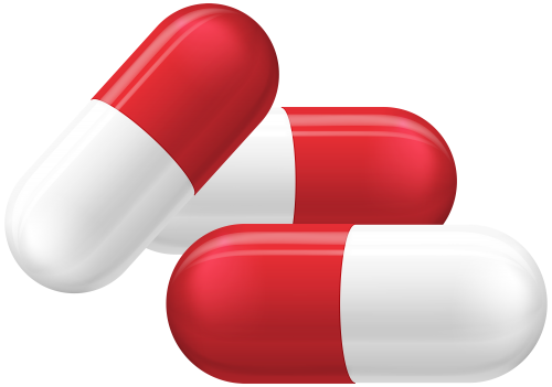 Red and White Pills Capsules PNG Clipart - High-quality PNG Clipart Image in cattegory Medicine PNG / Clipart from ClipartPNG.com