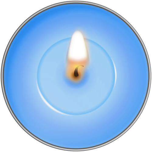 Round Blue Candle PNG Clip Art - High-quality PNG Clipart Image in cattegory Candles PNG / Clipart from ClipartPNG.com