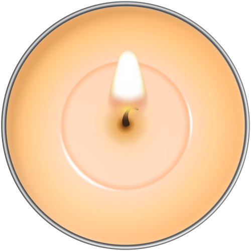Round Orange Candle PNG Clip Art - High-quality PNG Clipart Image in cattegory Candles PNG / Clipart from ClipartPNG.com