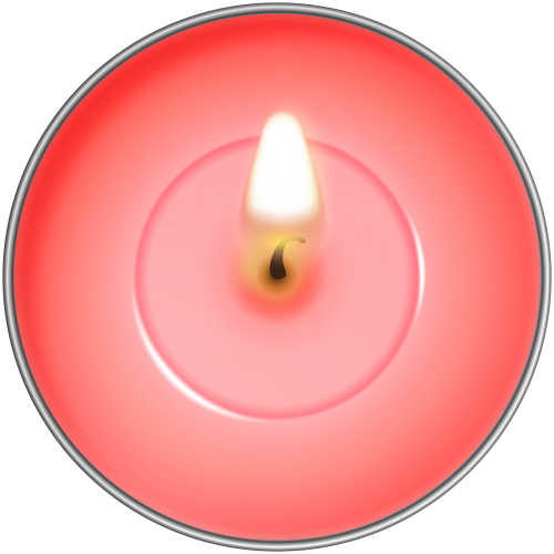 Round Red Candle PNG Clip Art - High-quality PNG Clipart Image in cattegory Candles PNG / Clipart from ClipartPNG.com