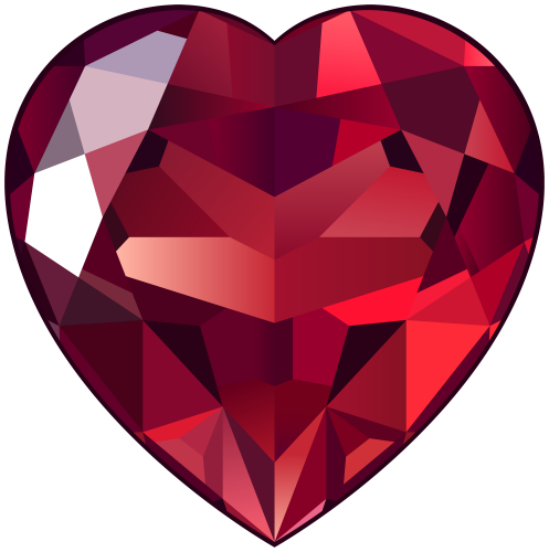 Ruby Heart PNG Clipart - High-quality PNG Clipart Image in cattegory Gems PNG / Clipart from ClipartPNG.com