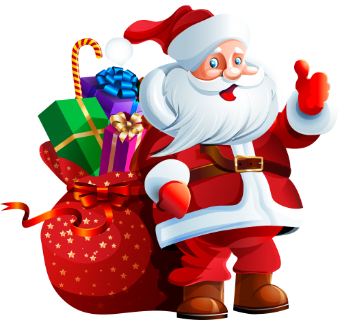 Santa Claus with Big Bag PNG Clipart - High-quality PNG Clipart Image in cattegory Christmas PNG / Clipart from ClipartPNG.com