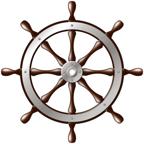 Ship Wheel Silver PNG Clip Art - High-quality PNG Clipart Image in cattegory Summer PNG / Clipart from ClipartPNG.com