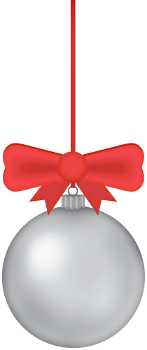 Silver Christmas Ball PNG Clip Art - High-quality PNG Clipart Image in cattegory Christmas PNG / Clipart from ClipartPNG.com