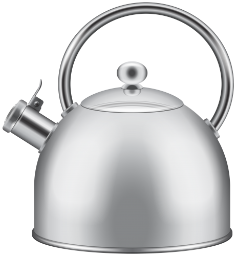 Silver Kettle PNG Clipart - High-quality PNG Clipart Image in cattegory Cookware PNG / Clipart from ClipartPNG.com