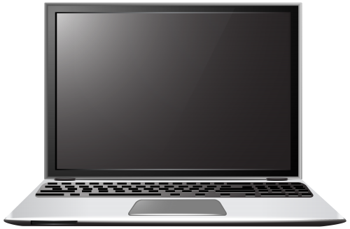 Silver Laptop PNG Clip Art - High-quality PNG Clipart Image in cattegory Computer Parts PNG / Clipart from ClipartPNG.com