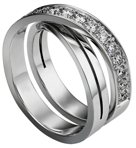 Silver Ring with Diamonds PNG Clipart - High-quality PNG Clipart Image in cattegory Jewelry PNG / Clipart from ClipartPNG.com