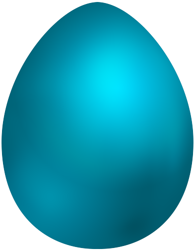 Sky Blue Easter Egg PNG Clip Art - High-quality PNG Clipart Image in cattegory Easter PNG / Clipart from ClipartPNG.com