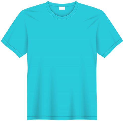 Sky Blue T Shirt PNG Clip Art - High-quality PNG Clipart Image in cattegory Clothing PNG / Clipart from ClipartPNG.com