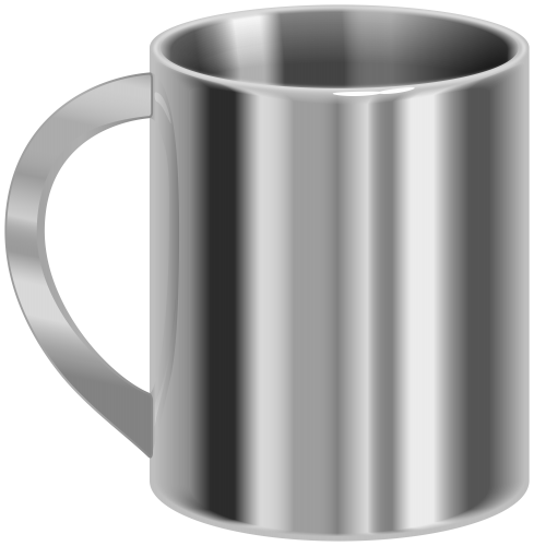 Stainless Steel Mug PNG Clip Art - High-quality PNG Clipart Image in cattegory Tableware PNG / Clipart from ClipartPNG.com
