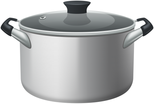 Stainless Steel Stock Pot With Glass Lid PNG Clipart - High-quality PNG Clipart Image in cattegory Cookware PNG / Clipart from ClipartPNG.com