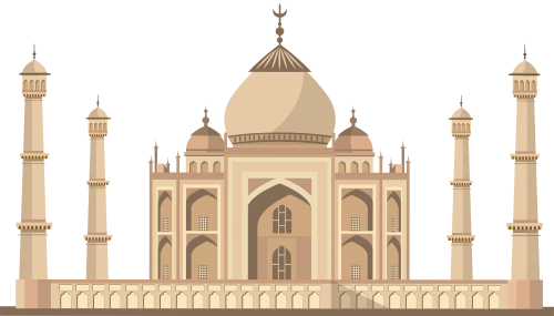 Taj Mahal India PNG Clip Art - High-quality PNG Clipart Image in cattegory World Landmarks PNG / Clipart from ClipartPNG.com