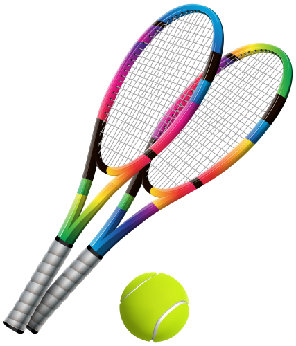 Tennis Rackets and Ball Transparent PNG Clip Art - High-quality PNG Clipart Image in cattegory Sport PNG / Clipart from ClipartPNG.com