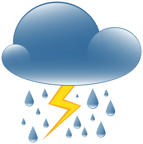 Thundery Showers Weather Icon PNG Clip Art - High-quality PNG Clipart Image in cattegory Weather PNG / Clipart from ClipartPNG.com