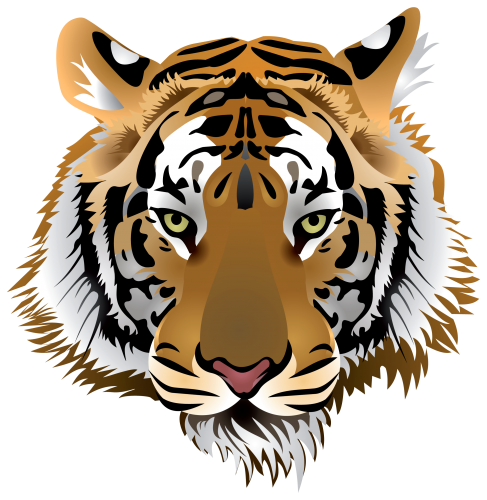 Tiger Head PNG Clip Art - High-quality PNG Clipart Image in cattegory Animals PNG / Clipart from ClipartPNG.com