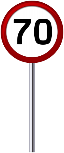 Traffic Sign Speed Limit 70 PNG Clip Art - High-quality PNG Clipart Image in cattegory Signs PNG / Clipart from ClipartPNG.com