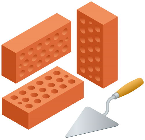 Trowel and Bricks PNG Clip Art - High-quality PNG Clipart Image in cattegory Tools PNG / Clipart from ClipartPNG.com