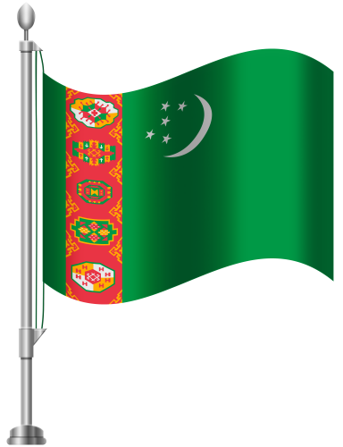 Turkmenistan Flag PNG Clip Art - High-quality PNG Clipart Image in cattegory Flags PNG / Clipart from ClipartPNG.com