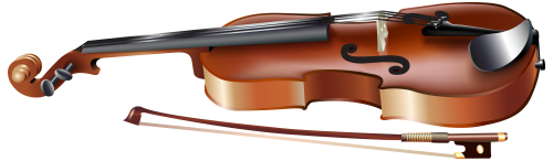 Violin with Bow PNG Clipart - High-quality PNG Clipart Image in cattegory Musical Instruments PNG / Clipart from ClipartPNG.com