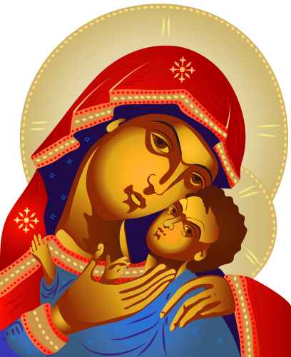 Virgin Mary and Baby Jesus PNG Clip Art - High-quality PNG Clipart Image in cattegory Christianity PNG / Clipart from ClipartPNG.com
