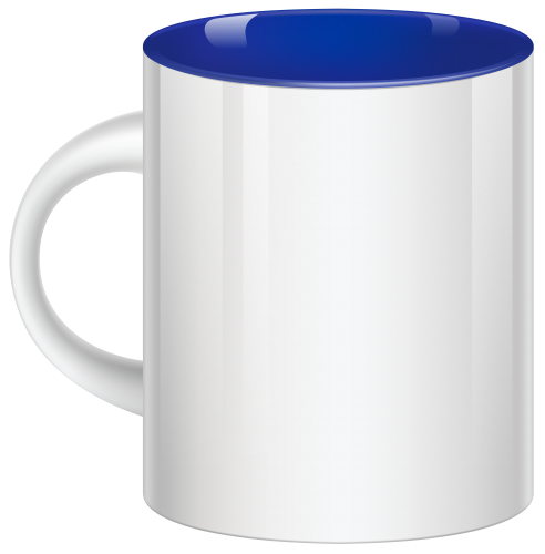 White Blue Cup PNG Clipart - High-quality PNG Clipart Image in cattegory Tableware PNG / Clipart from ClipartPNG.com