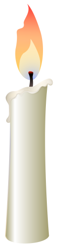 White Candle PNG Clip Art - High-quality PNG Clipart Image in cattegory Candles PNG / Clipart from ClipartPNG.com