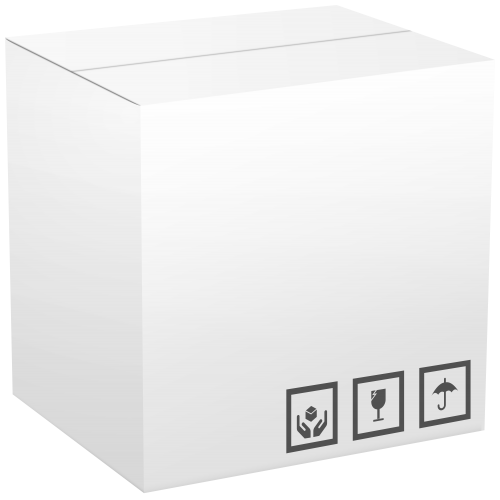 White Cardboard Box PNG Clip Art - High-quality PNG Clipart Image in cattegory Cardboard Box PNG / Clipart from ClipartPNG.com