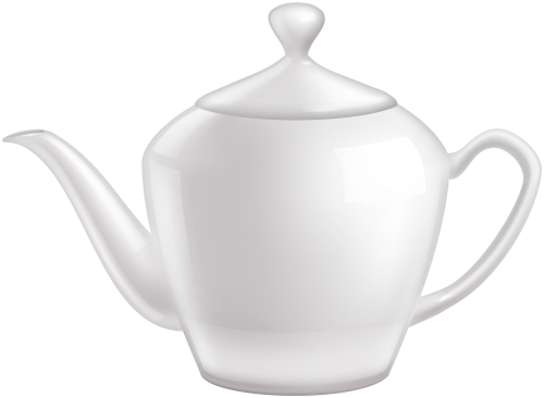 White Ceramic Teapot PNG Clipart - High-quality PNG Clipart Image in cattegory Tableware PNG / Clipart from ClipartPNG.com
