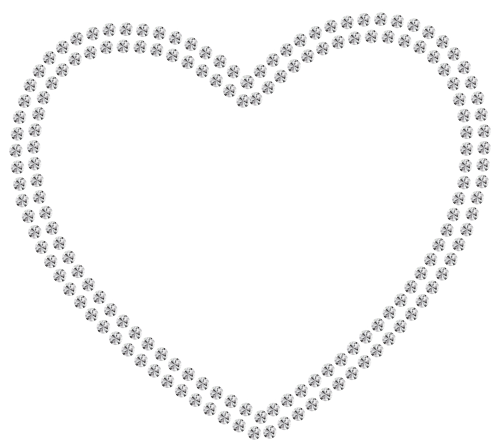 White Diamond Heart PNG Clipart - High-quality PNG Clipart Image in cattegory Hearts PNG / Clipart from ClipartPNG.com